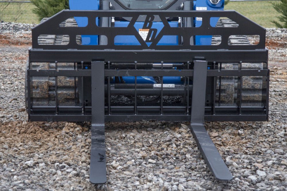 Pallet Forks – 6,000 Lbs. Capacity Wide Frame Hd - Blue Diamond Attachments