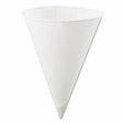 Paper Rolled Rim Funnel Cup, 10 oz, White - 1000 per Order - Konie Cups