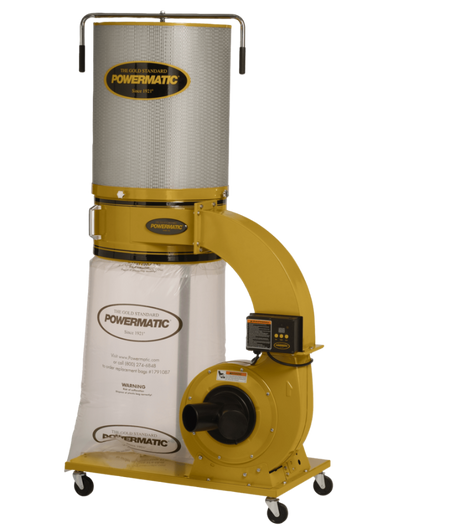 PM1300TX-CK Dust Collector, 1.75HP 1PH 115/230V, 2-Micron Canister Kit - Powermatic