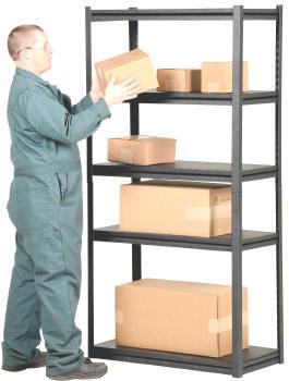 Powder Coated Boltless Shelving - Vestil