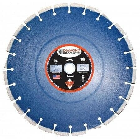 Pro Blue Asphalt/Green/Overlay Blades - 'X' Slant Segment - Diamond Products