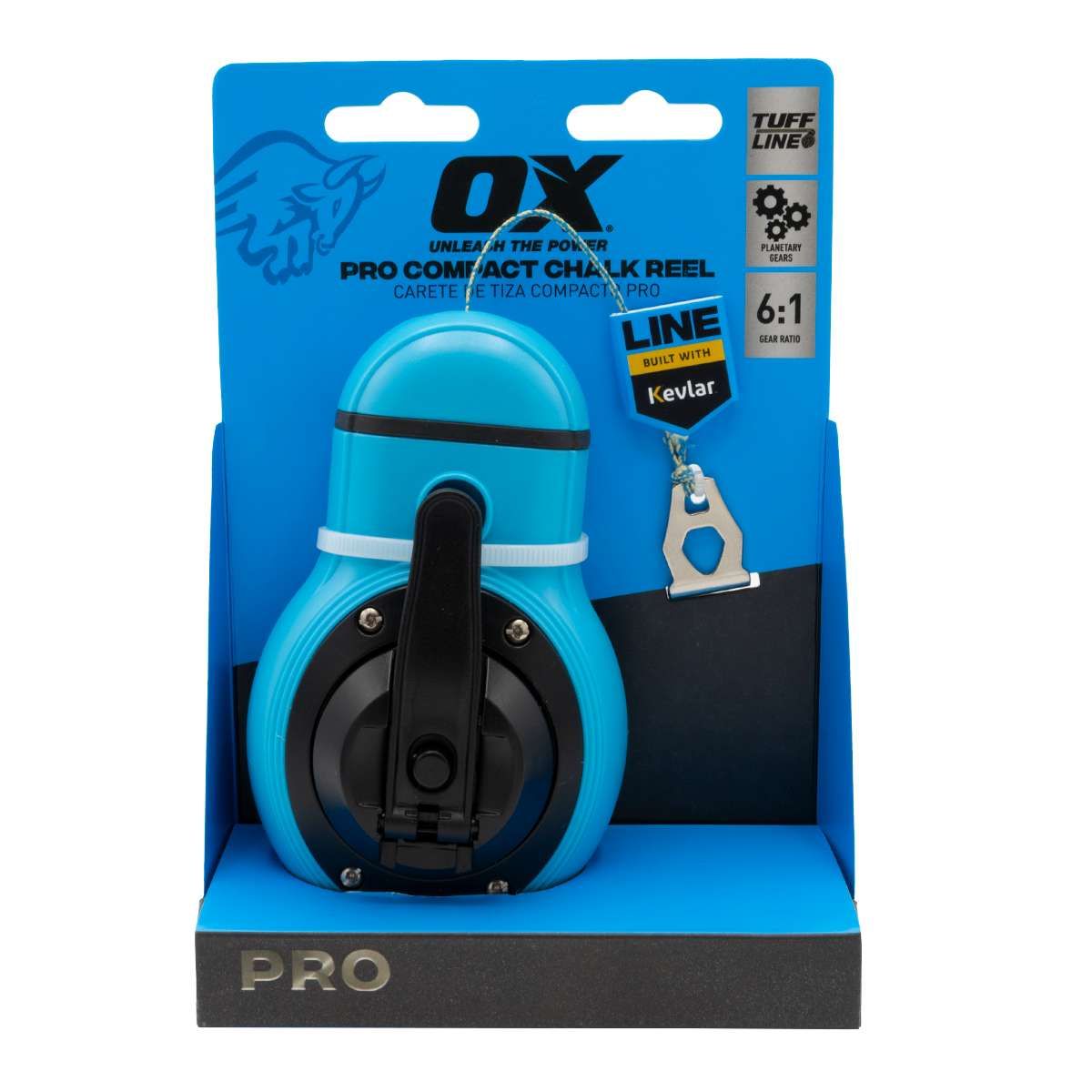 Pro Kevlar¨ Line Compact Chalk Reel - Ox Tools