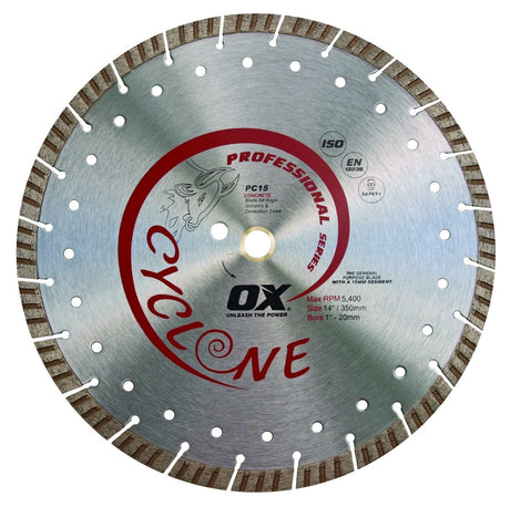 Pro Pc15 Supercut Segmented Diamond Blade | Concrete/General Purpose - Ox Tools