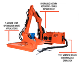 RAPTOR SKID STEER BOOM ARM MOWER ATTACHMENT - Eterra