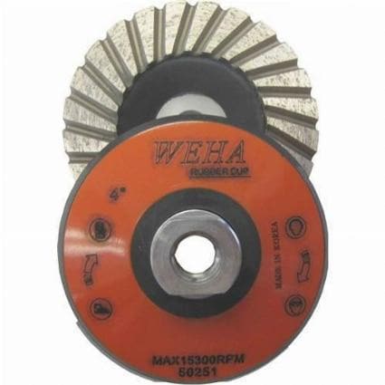 Rubber Diamond Cup Wheel - Weha