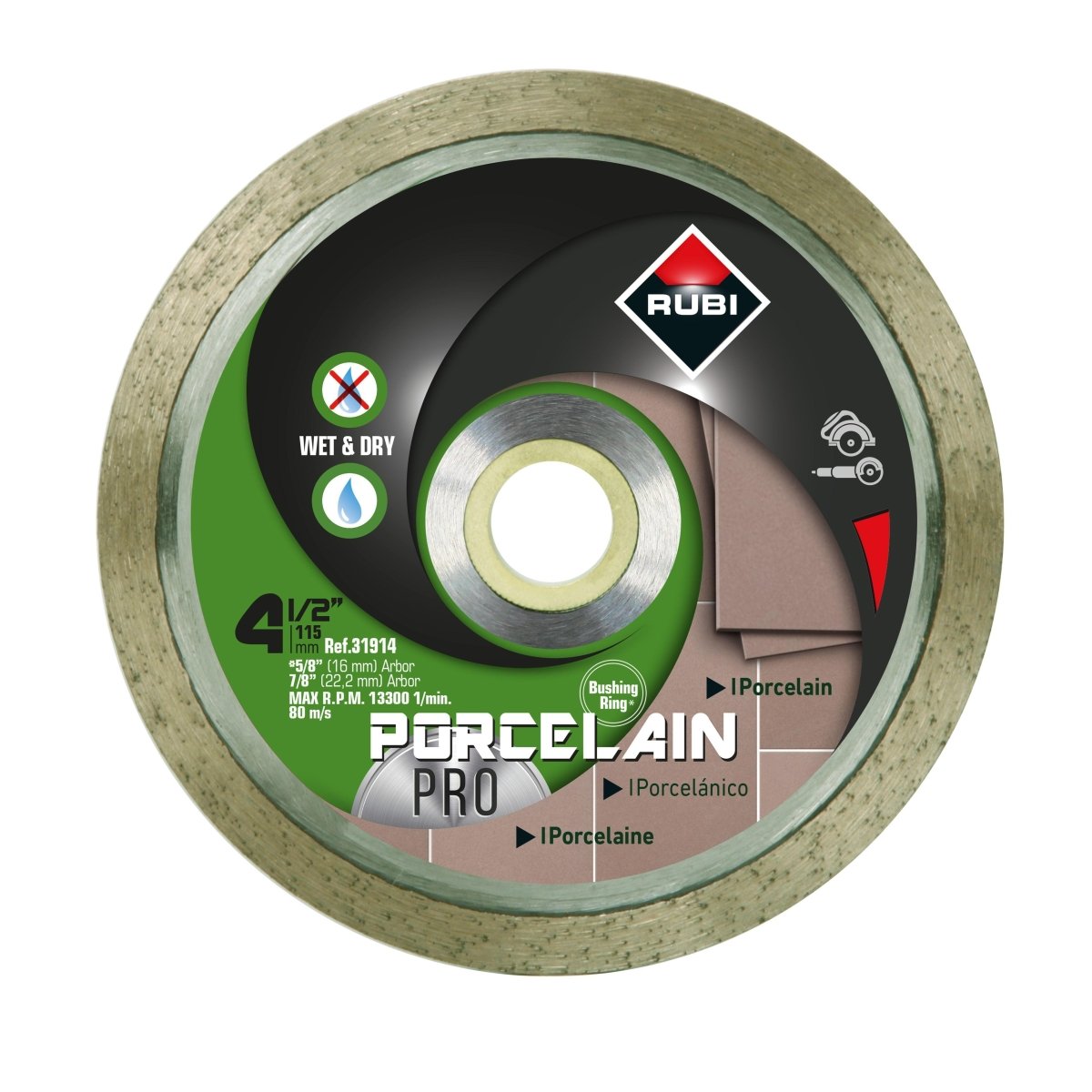 Rubi Porcelain Cutting Pro Diamond blade - Rubi Tools