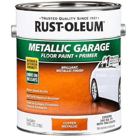 Rust-Oleum Concrete and Garage Metallic Floor Paint - Gallon (2 Count) - Rust-Oleum