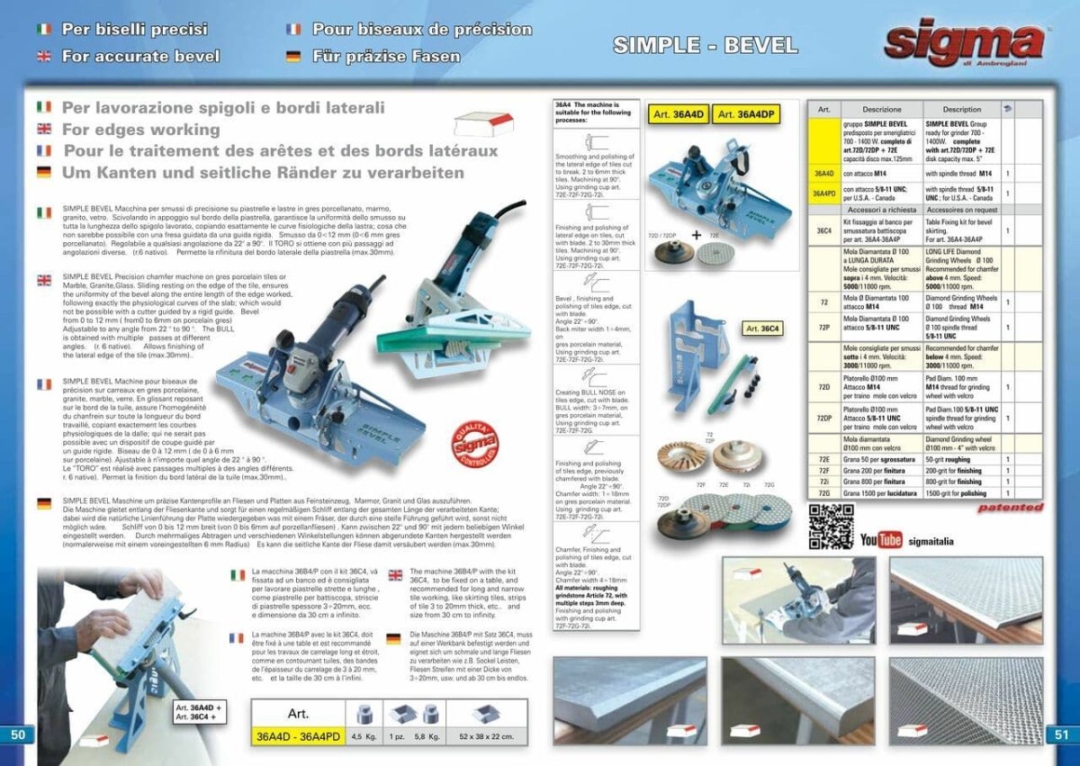 Sigma Bevel for polishing - Sigma