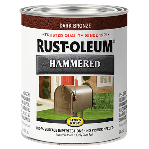 Stops Rust® Spray Paint And Rust Prevention Hammered Brush-On Paint - Quart (2 Count) - Rust-Oleum