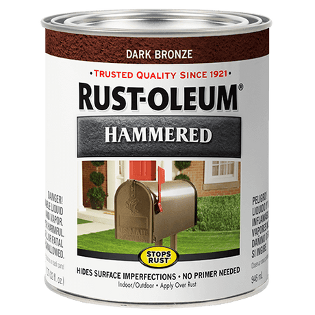 Stops Rust® Spray Paint And Rust Prevention Hammered Brush-On Paint - Quart (2 Count) - Rust-Oleum