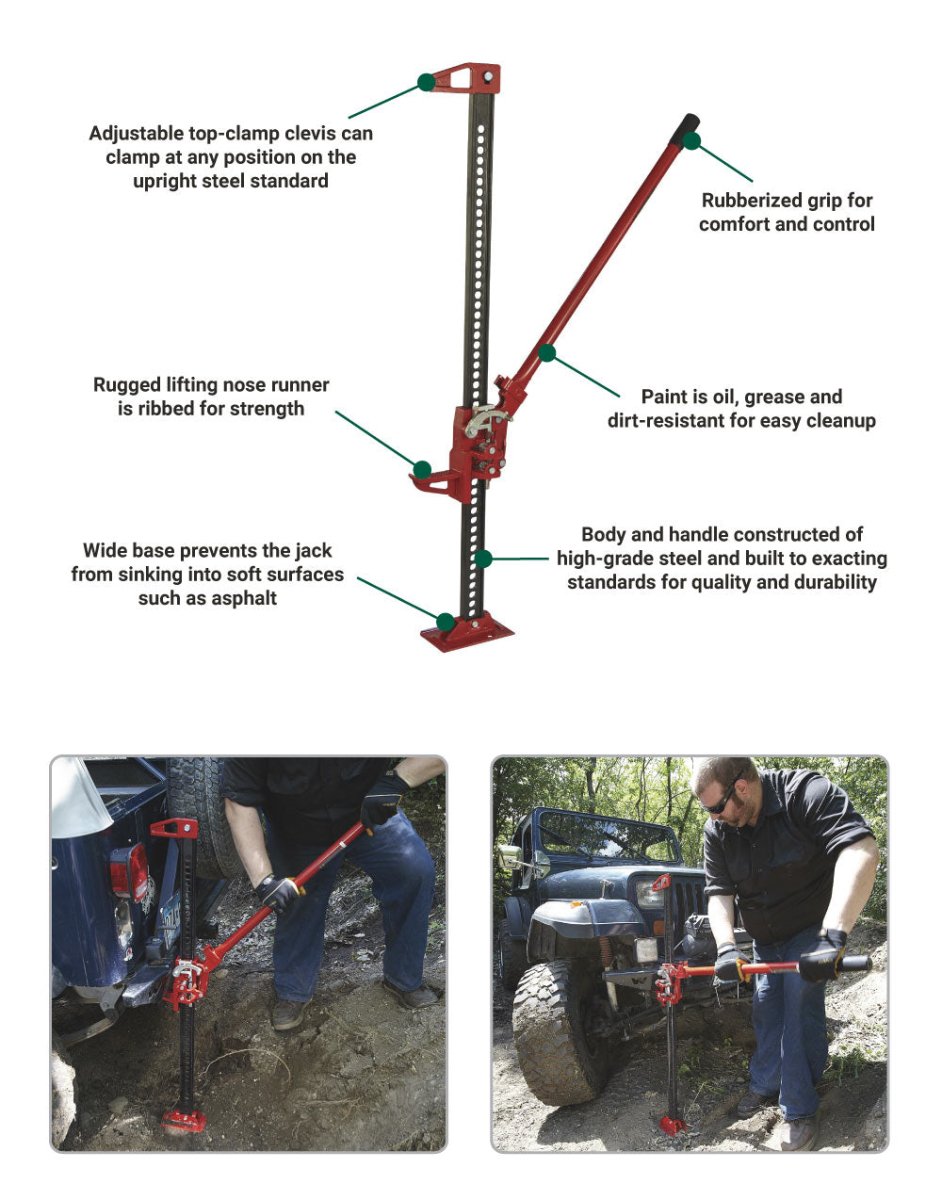 Strongway | 3 1/2-Ton Farm Jack | 48-In. - Strongway