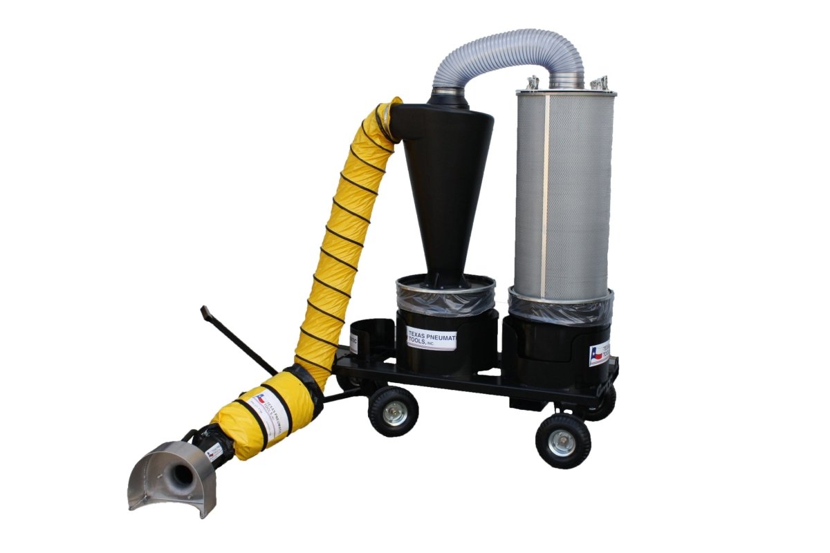 TX-DCS3 - Portable Dust Collection System (3") Texas Pneumatic Tools