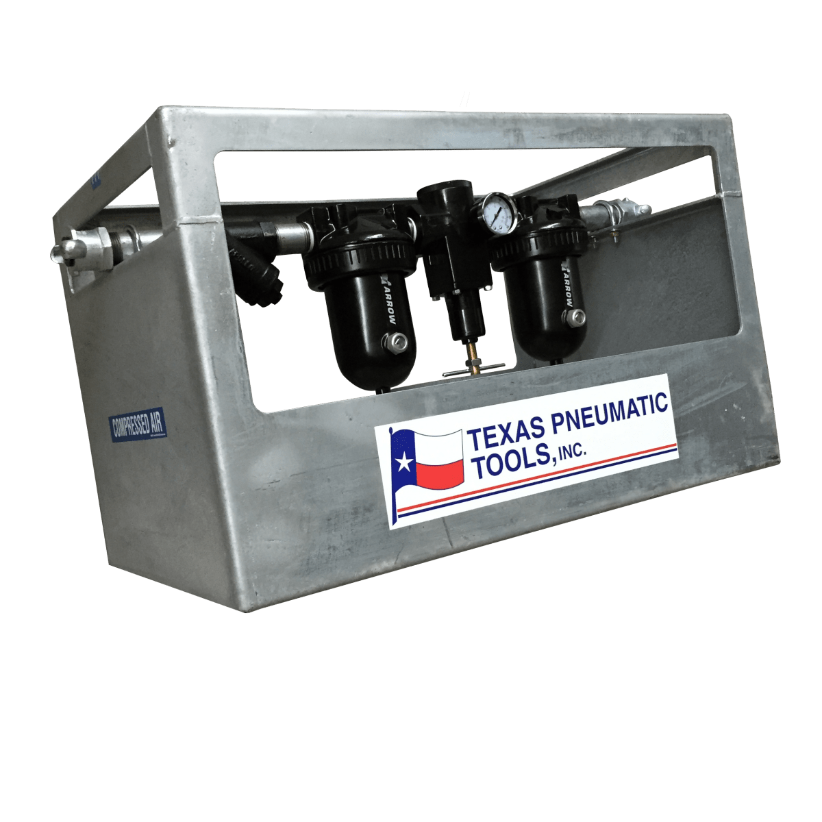 TX1/2MF-FRL - 1/2" FRL System w/ Galvanized Cage, 142 CFM Maximum Flow Texas Pneumatic Tools