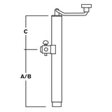 Ultra-Tow Topwind Square Tube-Mount Jack | 3000-Lb. Lift Cap - Ultra-Tow