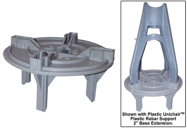 Unichair ® Plastic Rebar Support 2" Base Extension - Pat Pend - OCM