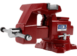 Utility Bench Vise 6-1/2” Jaw Width, 6-1/4" Jaw Opening, 360° Swivel Base - Wilton