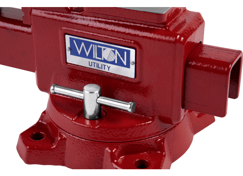 Utility Bench Vise 6-1/2” Jaw Width, 6-1/4" Jaw Opening, 360° Swivel Base - Wilton