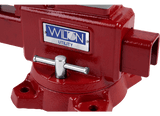 Utility Bench Vise 6-1/2” Jaw Width, 6-1/4" Jaw Opening, 360° Swivel Base - Wilton