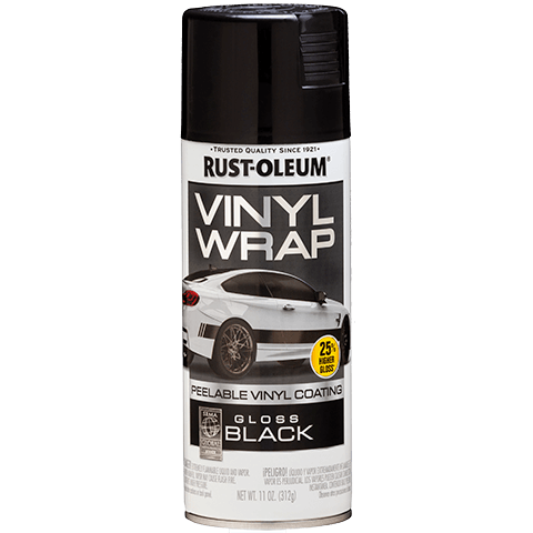 Vinyl Wrap - 6 Pack 352724 Rust-Oleum Black