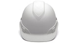 White Ridgeline Cap Style Hard Hat - Matte Finish - Box of 10 - Pyramex