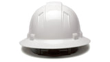 White Ridgeline Full Brim Hard Hat - Box of 10 - Pyramex