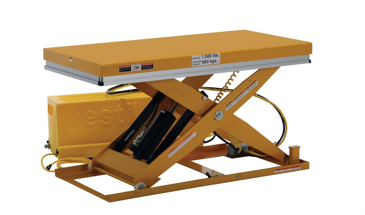 Work Station Electric Hydraulic Scissor Tables - Vestil