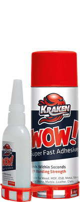 WOW! Super Fast Adhesive CA Glue (3.50 oz.) - Case of 12 - Kraken Bond