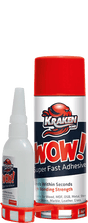 WOW! Super Fast Adhesive CA Glue (3.50 oz.) - Case of 12 - Kraken Bond